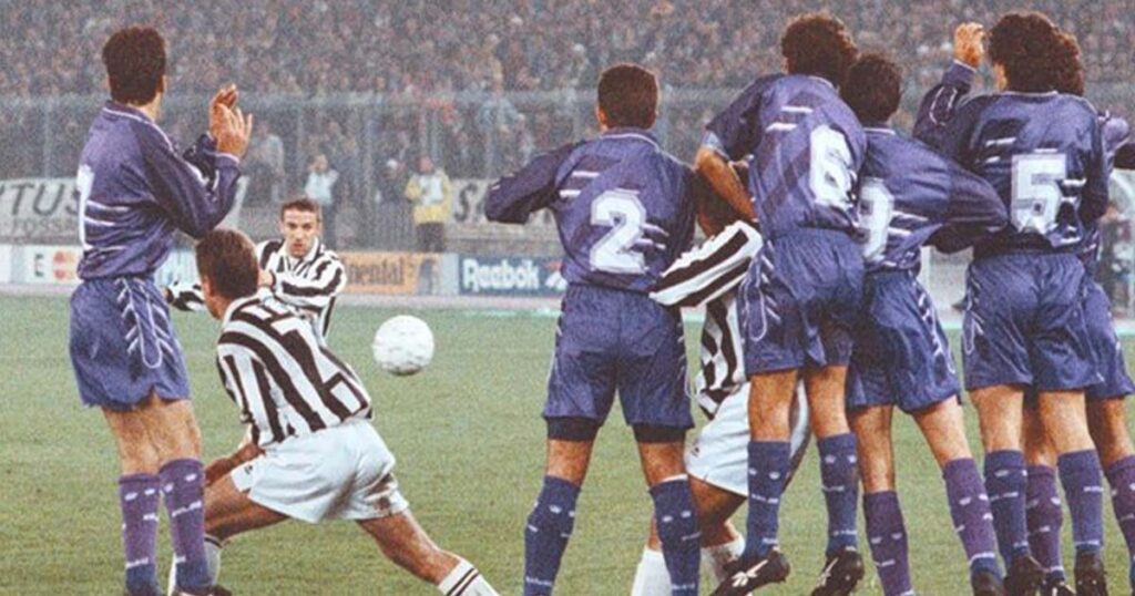 لحظة تسجيل ديل بييرو هدفه الشهير في ريال مدريد عام 1996