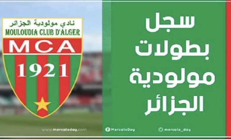 سجل بطولات نادي مولودية الجزائر لكرة القدم